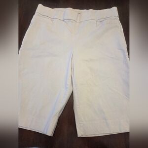 Women's White Bermuda Shorts Size 14 KATE&SAM Brand